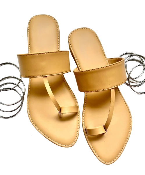 NoorTan | Classic Skin-Toned Kolhapuri Elegance